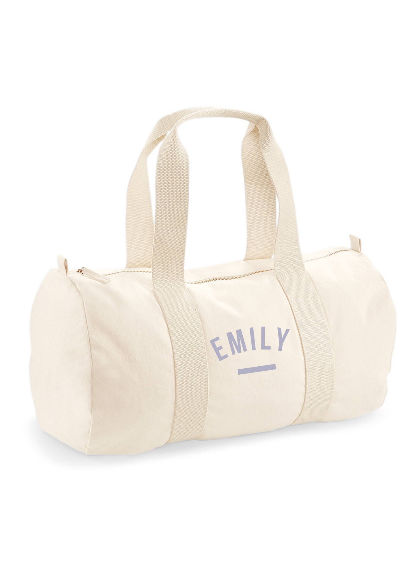 Personalised Holdall | Cream & Lilac