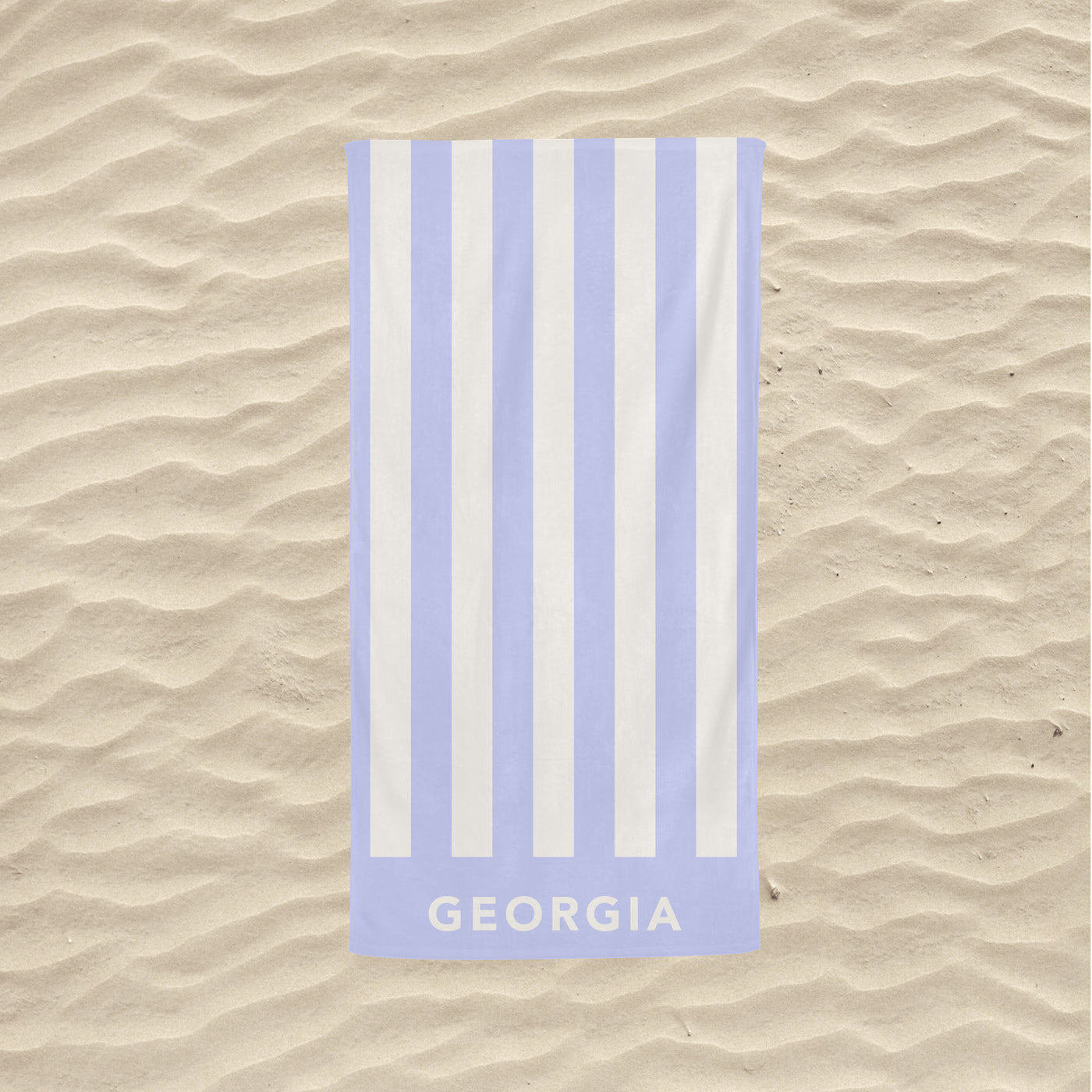 Personalised Towel | Peri Stripe