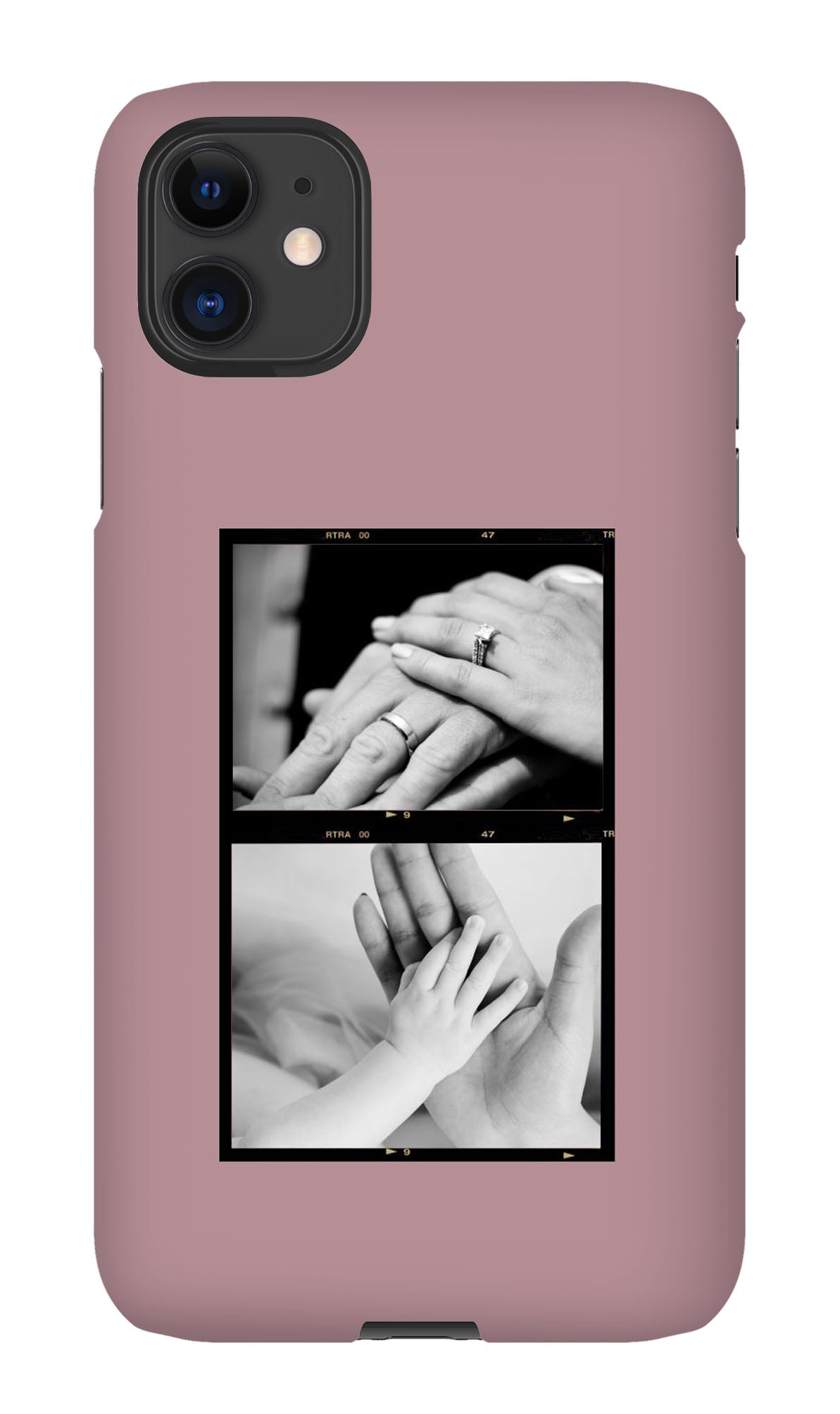 Personalised Phone Case | Photo Strip in Dusty Pink