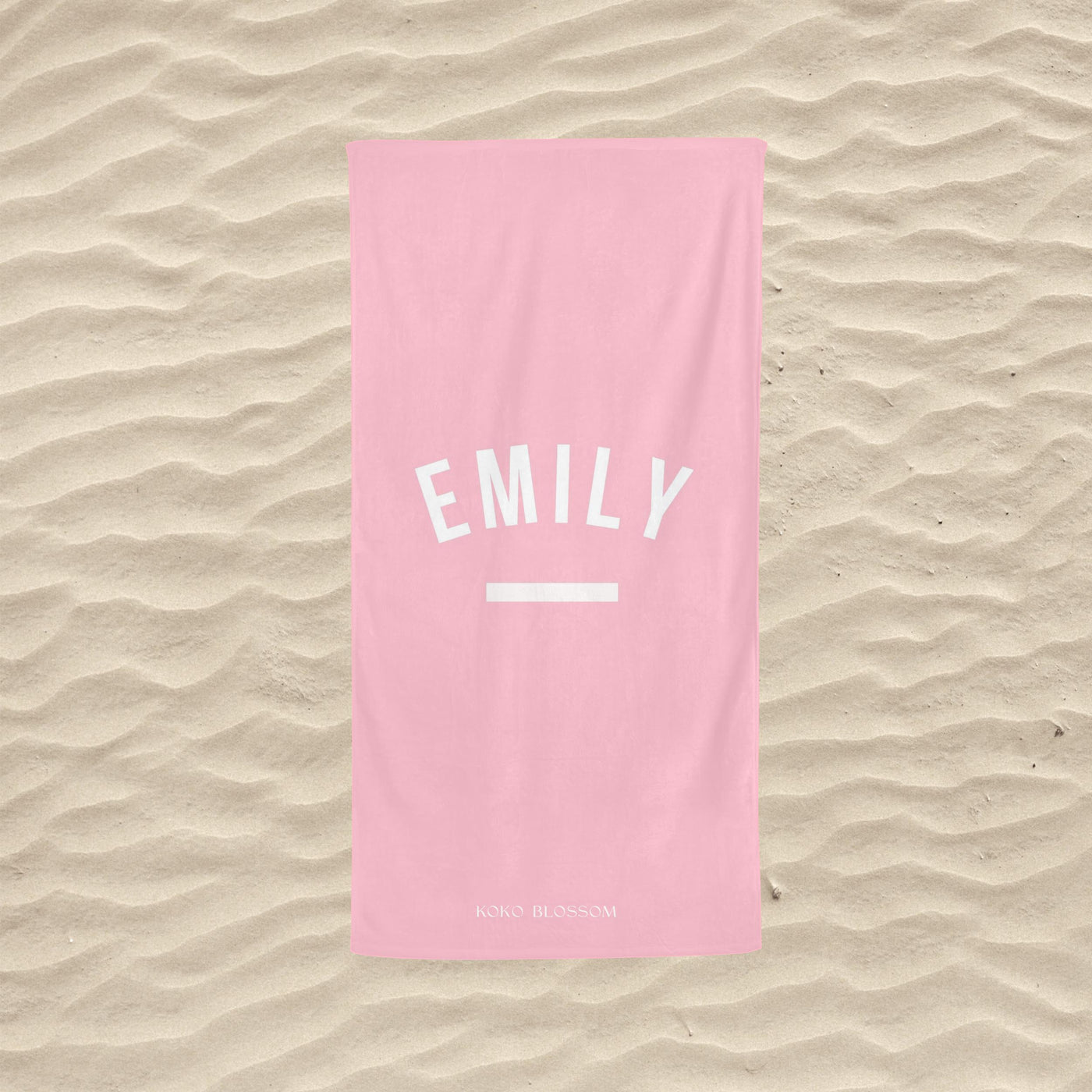 Kids Personalised Towel | Candyfloss Pink