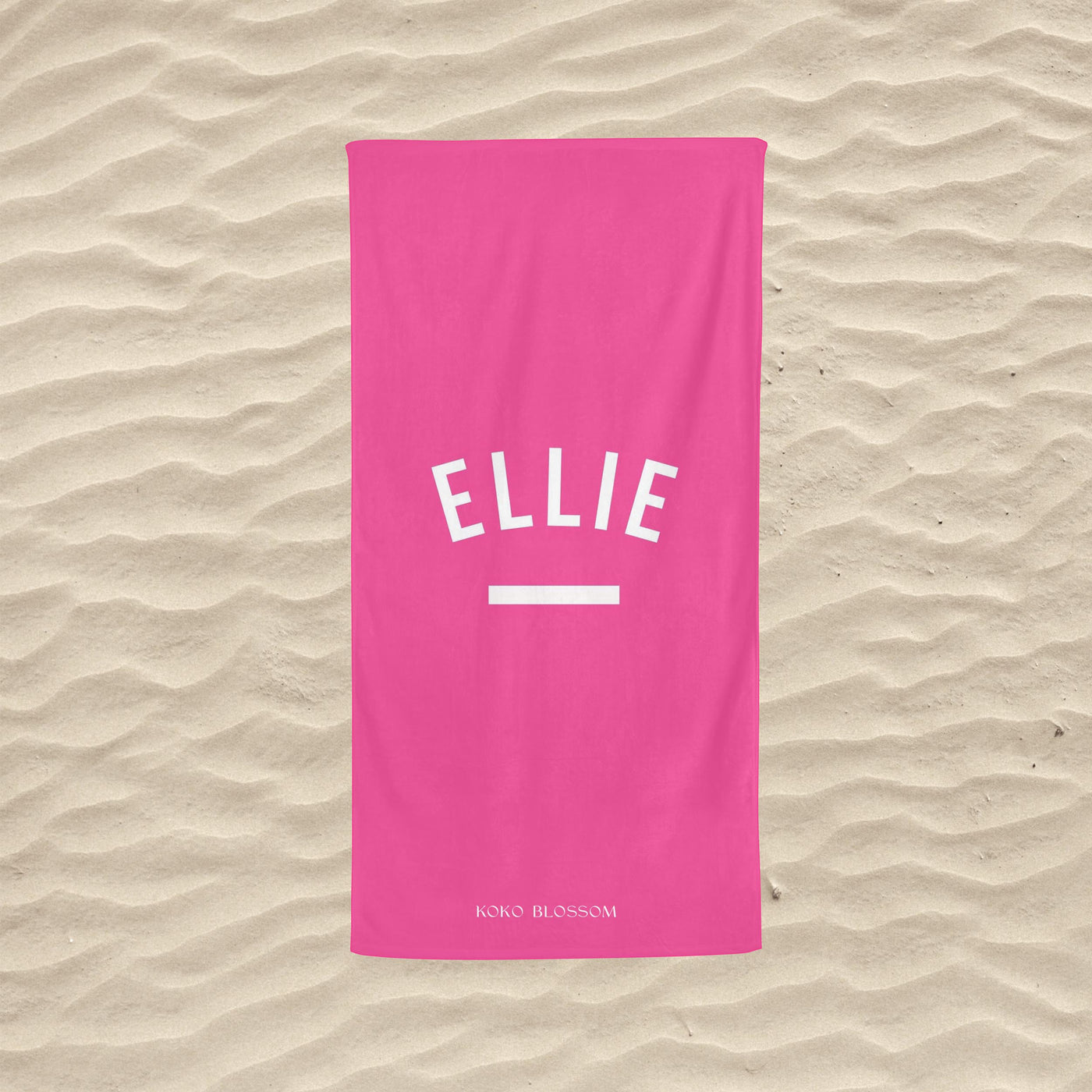 Kids Personalised Towel | Raspberry