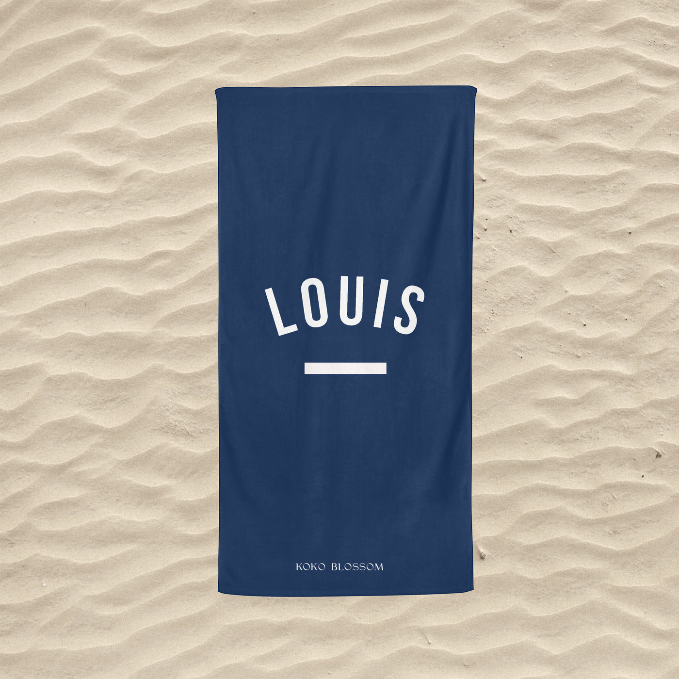 Kids Personalised Towel | Navy