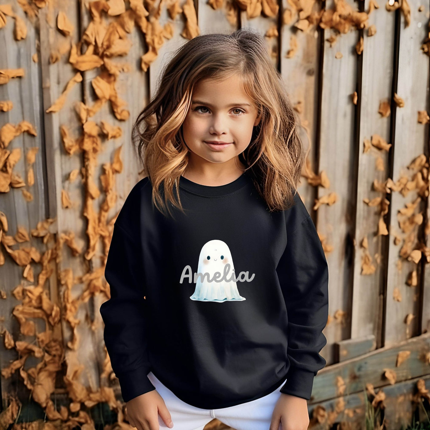 Kids Personalised Ghost Sweatshirt