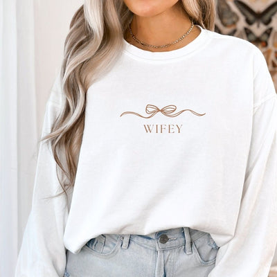 Wifey Bow Sweatshirt