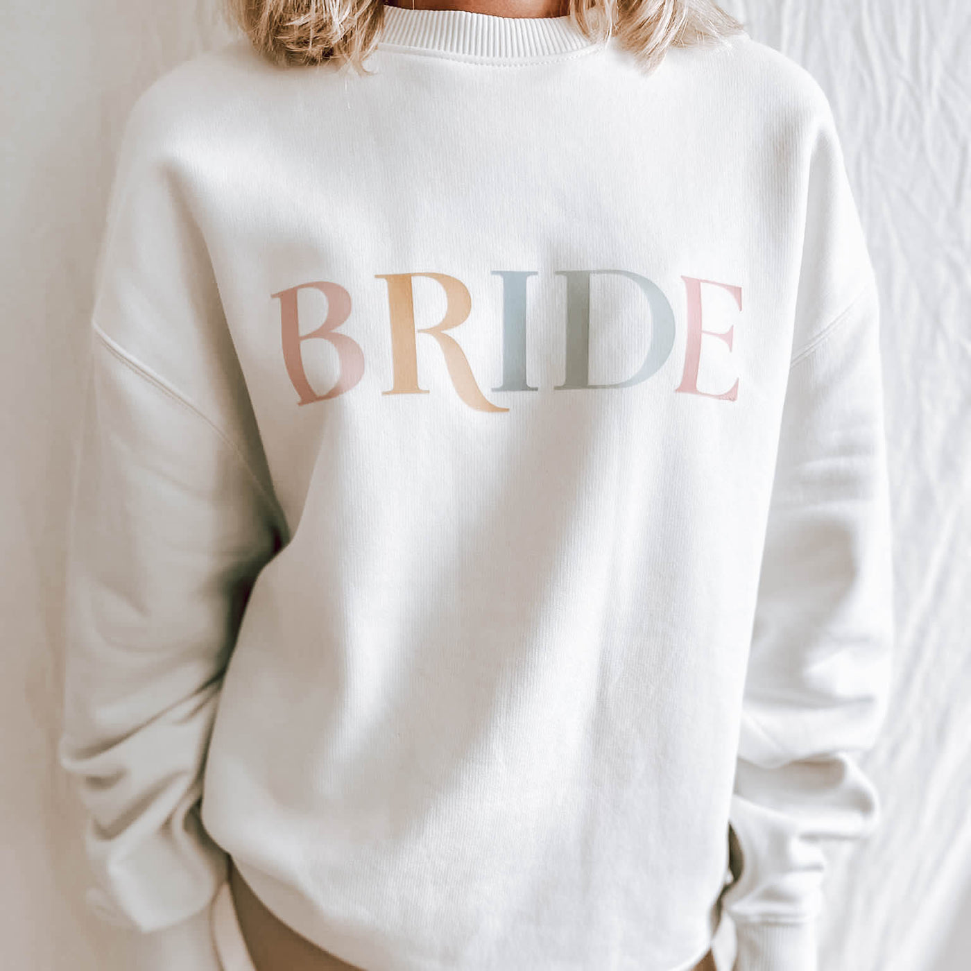 Bride Sweatshirt | Pure White & Pastel