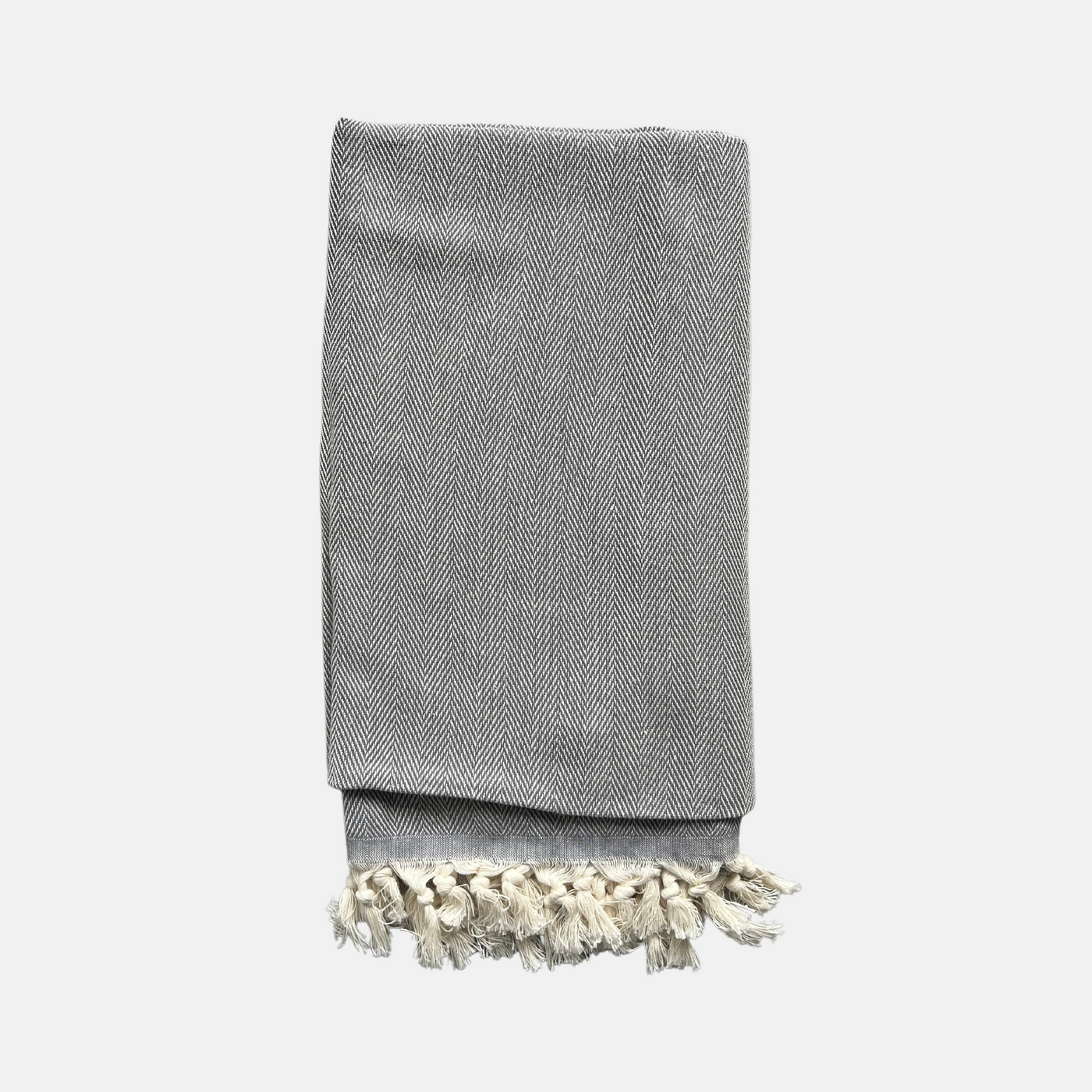 Herringbone Hammam Towel | Smoke