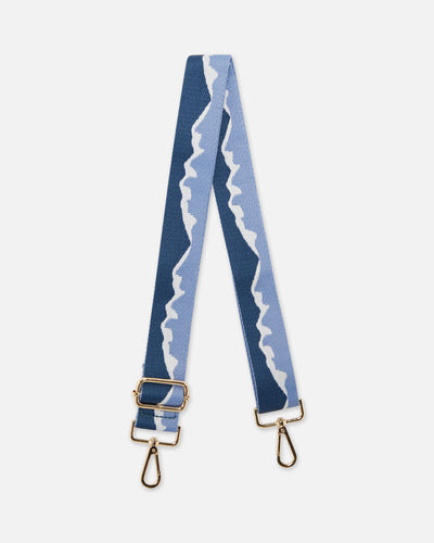 Blue wave interchangeable bag strap