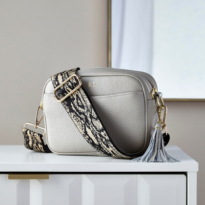 Pippa Crossover Bag with Interchangeable Strap - Stone