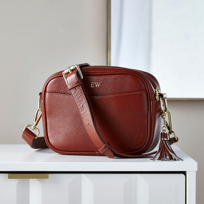 Pippa Crossover Bag with Interchangeable Strap - Tan