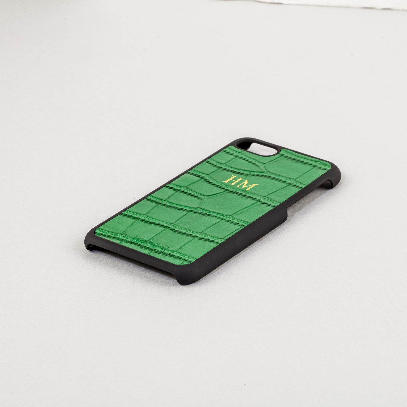 Mock Croc Leather Phone Case | Green