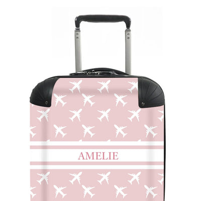Kids Personalised Suitcase | Fly Away Pink