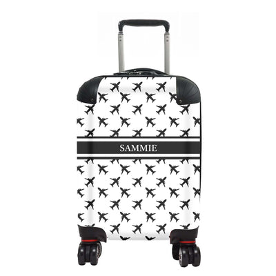 Kids Personalised Suitcase | Fly Away Black