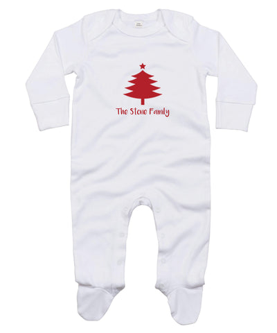 Family Tree Personalised Christmas Pyjamas | Baby