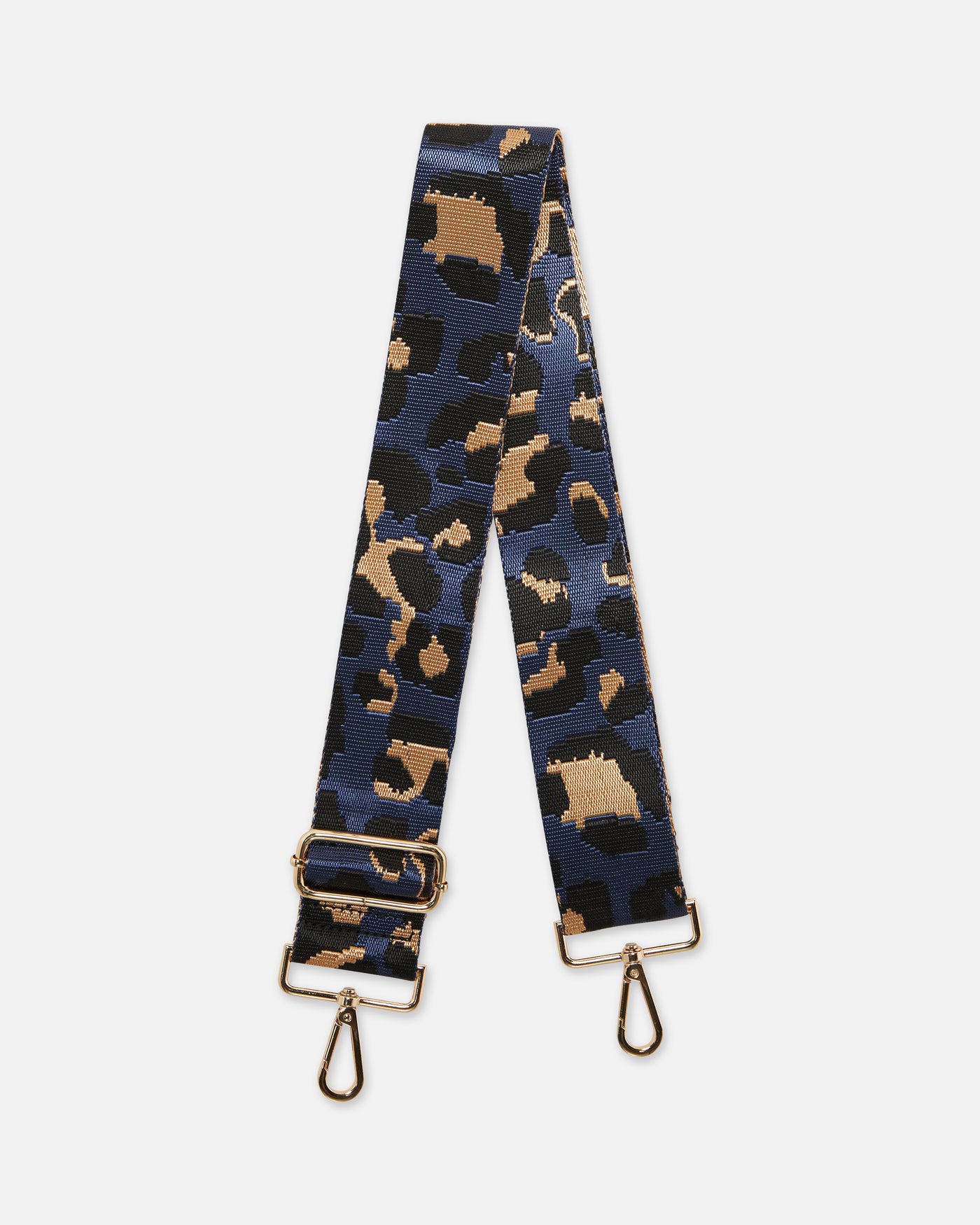 blue leopard bag strap cut out