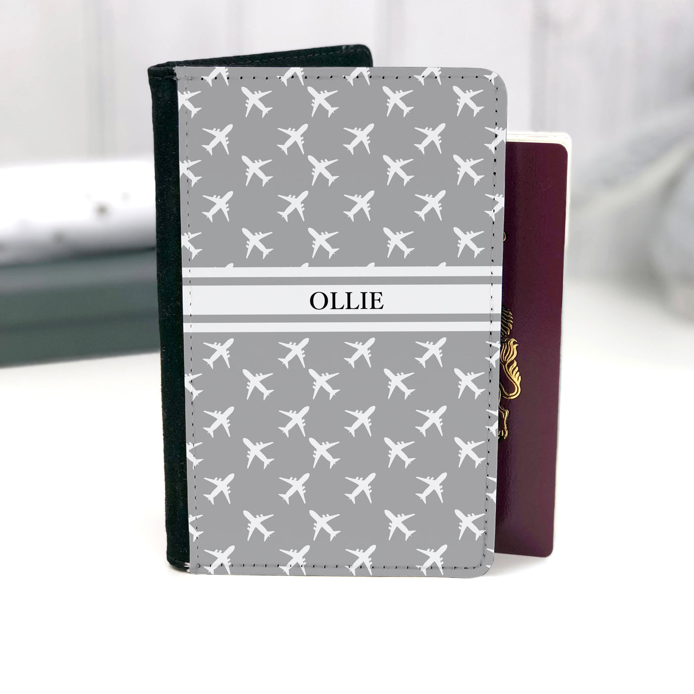 Kids Personalised Passport | Grey Fly Away