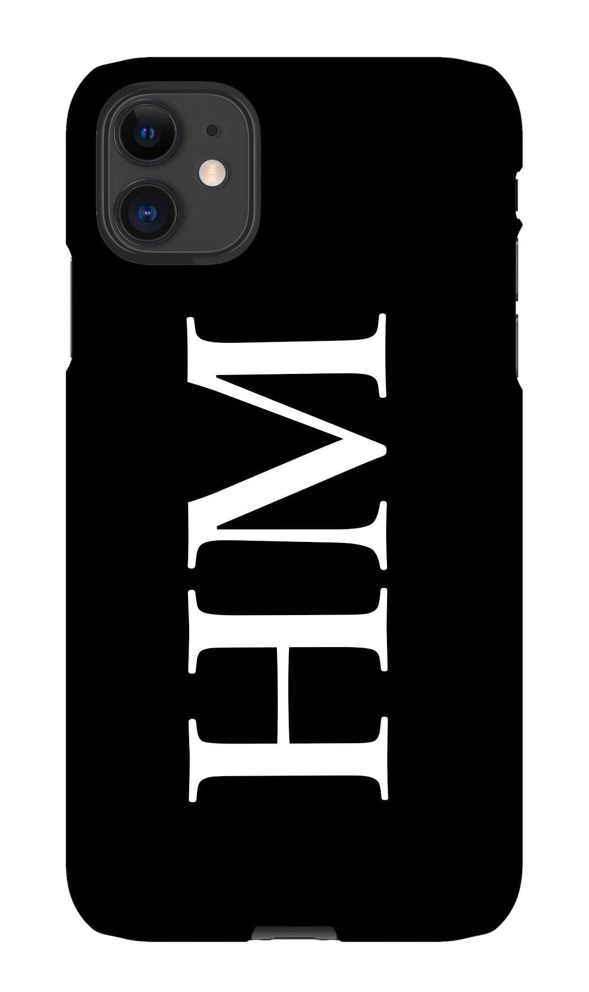 Personalised Phone Case Monogram in Black