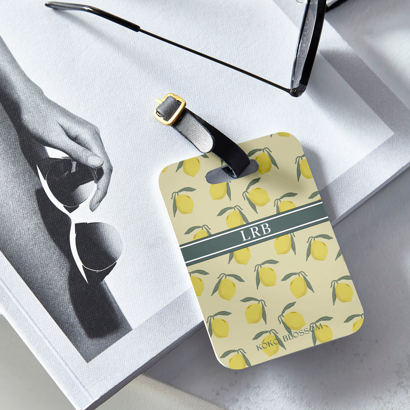 Personalised Luggage Tag | Sicilian Lemon