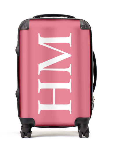 Personalised Suitcase | Hot Pink Monogram