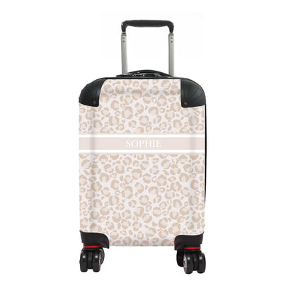 Kids Personalised Suitcase | Natural Leopard