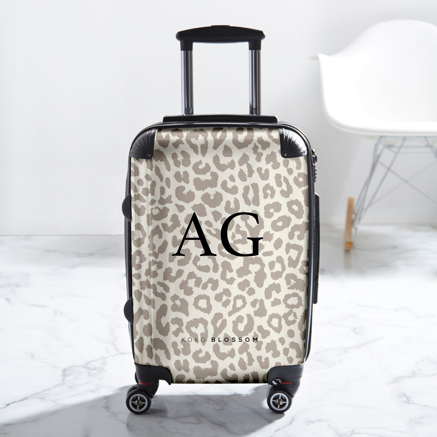 Personalised Luggage tag | Nude Leopard