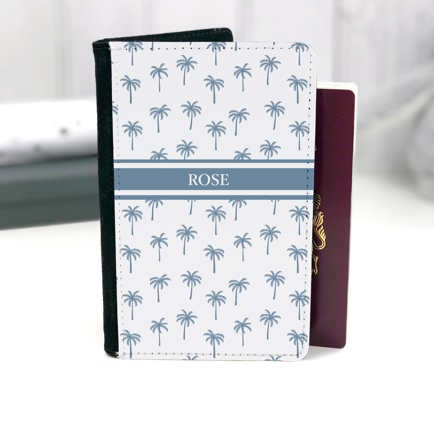 Kids Personalised Passport | Palm in Blue