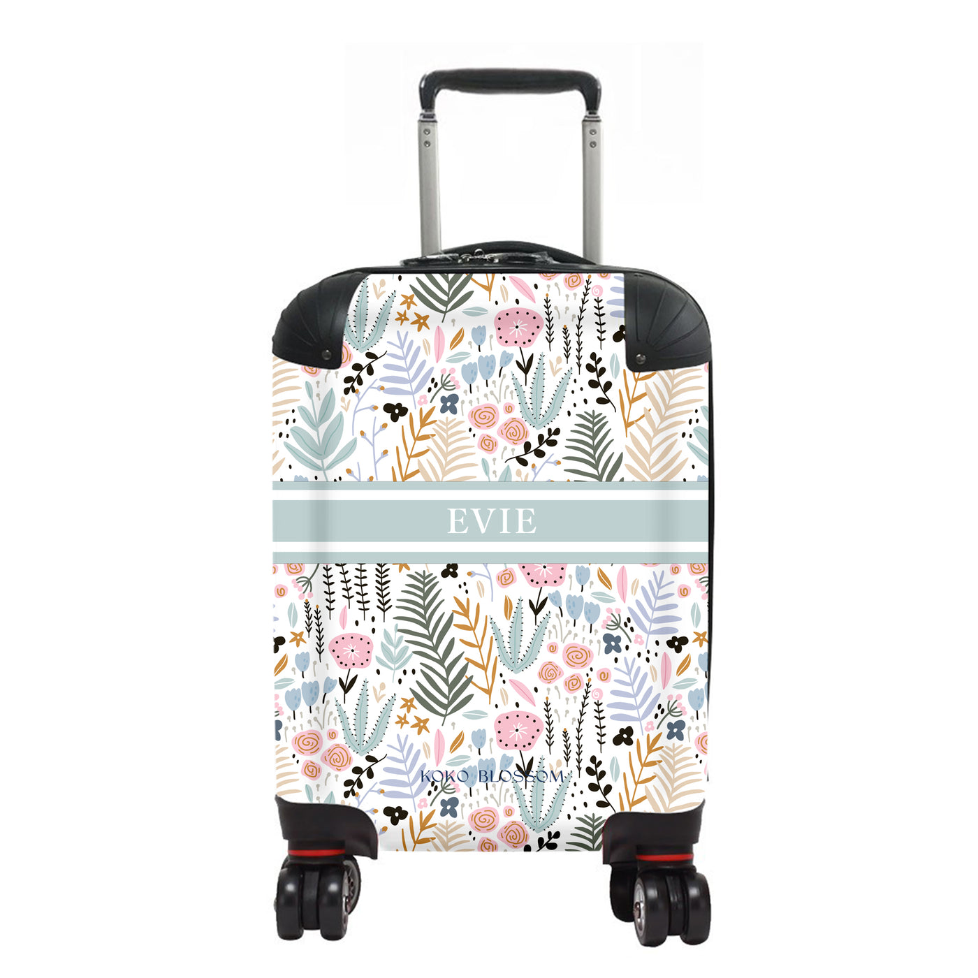 Kids Personalised Suitcase | Pastel Garden