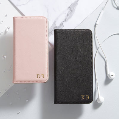Personalised black Flip Case and pink flip case