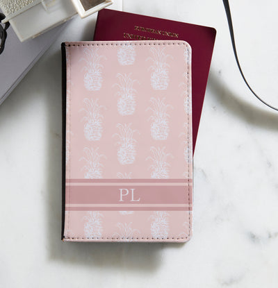 Personalised Passport Holder | Pink Pineapple