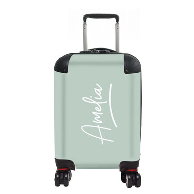 Kids Personalised Suitcase | Signature in Sage