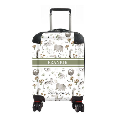 Kids Personalised Suitcase | Safari