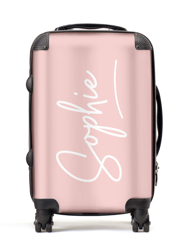 Personalised Suitcase | Signature in Blush