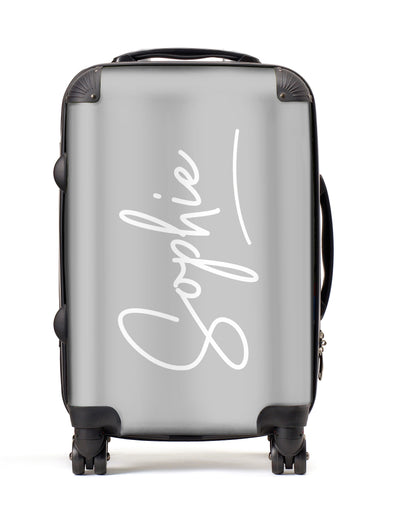 Personalised Suitcase | Signature in Dove