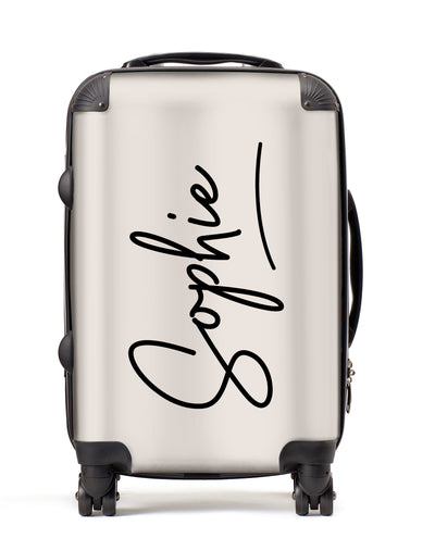 Personalised Suitcase | Signature in Vanilla