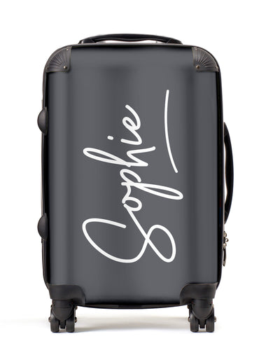 Personalised Suitcase | Signature in Smoke