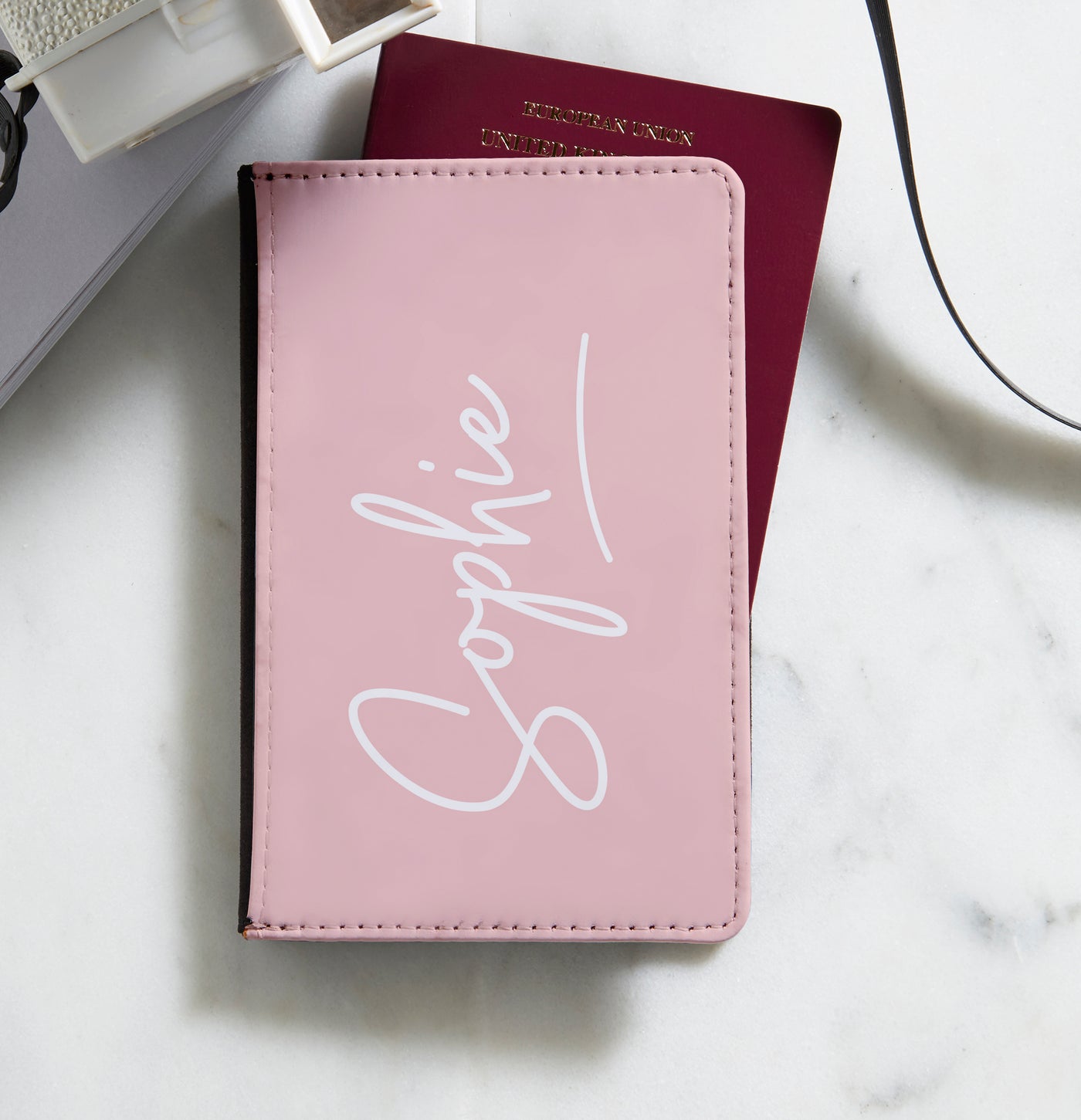 Personalised Passport Holder | Signature Blush