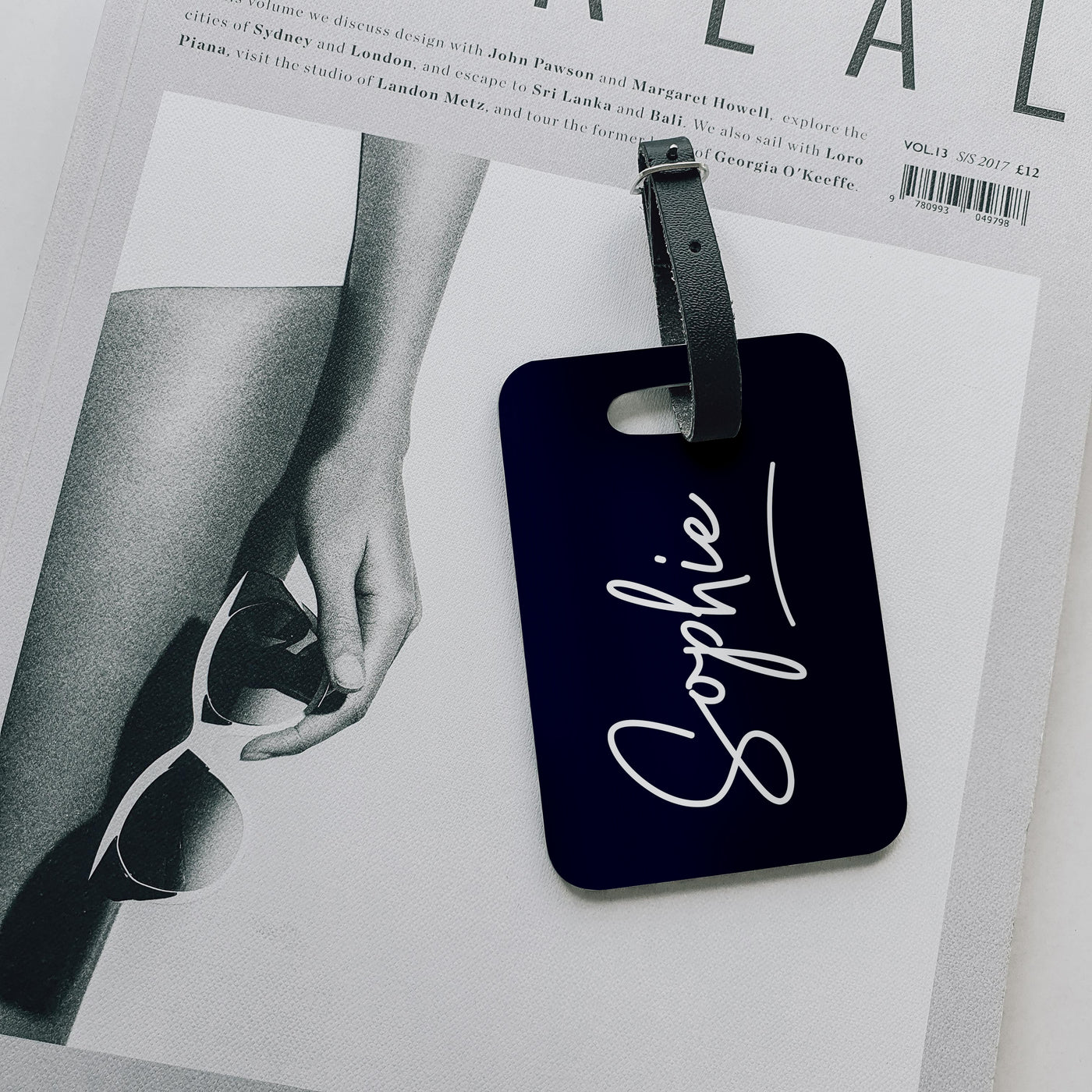 Personalised Luggage Tag | Signature in Midnight
