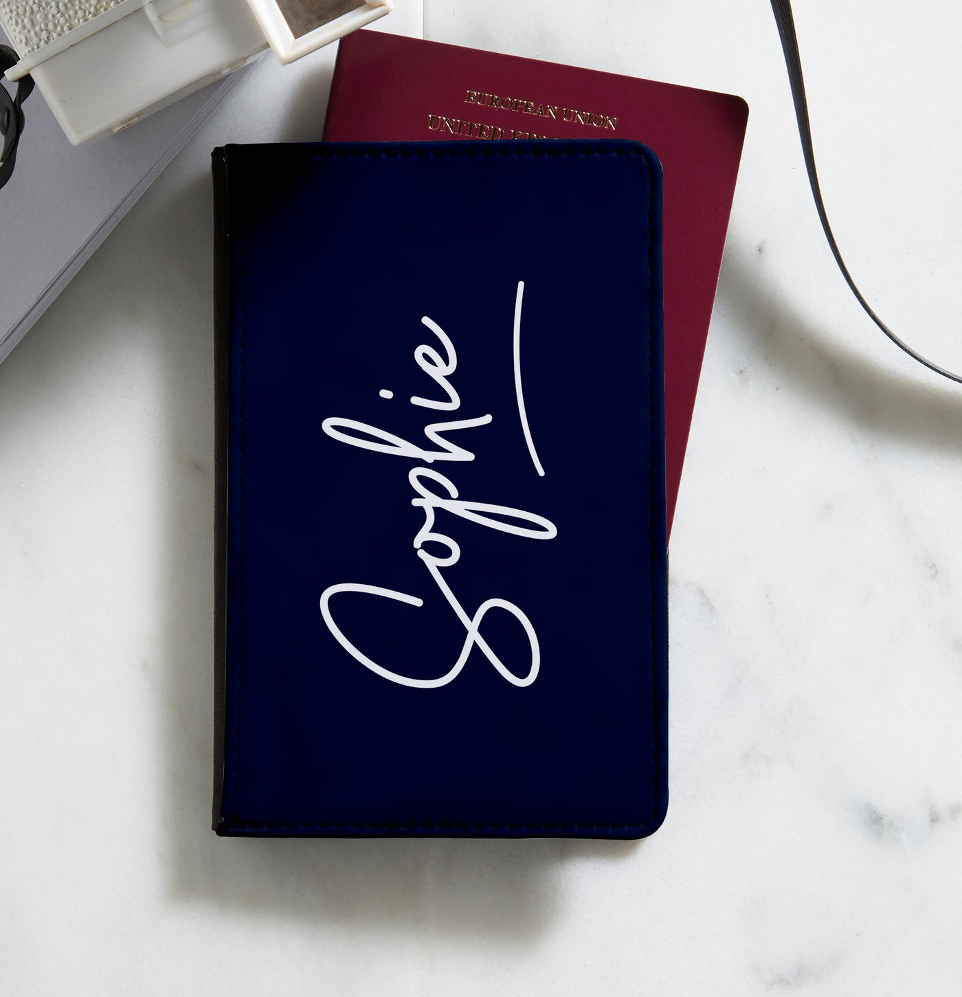 Personalised Passport Holder | Signature Midnight