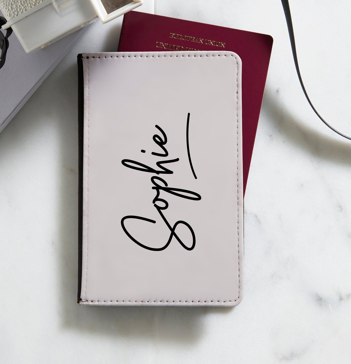Personalised Passport Holder | Signature Vanilla