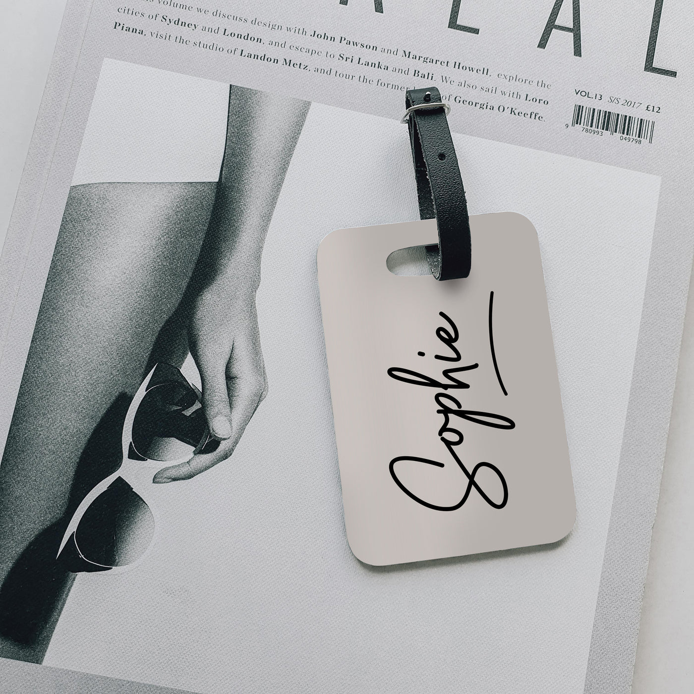 Personalised Luggage Tag | Signature in Vanilla