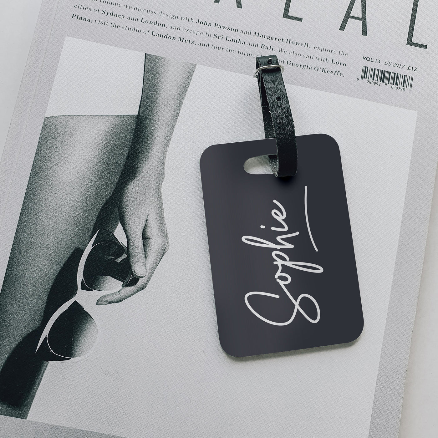 Personalised Luggage Tag | Signature in Smoke