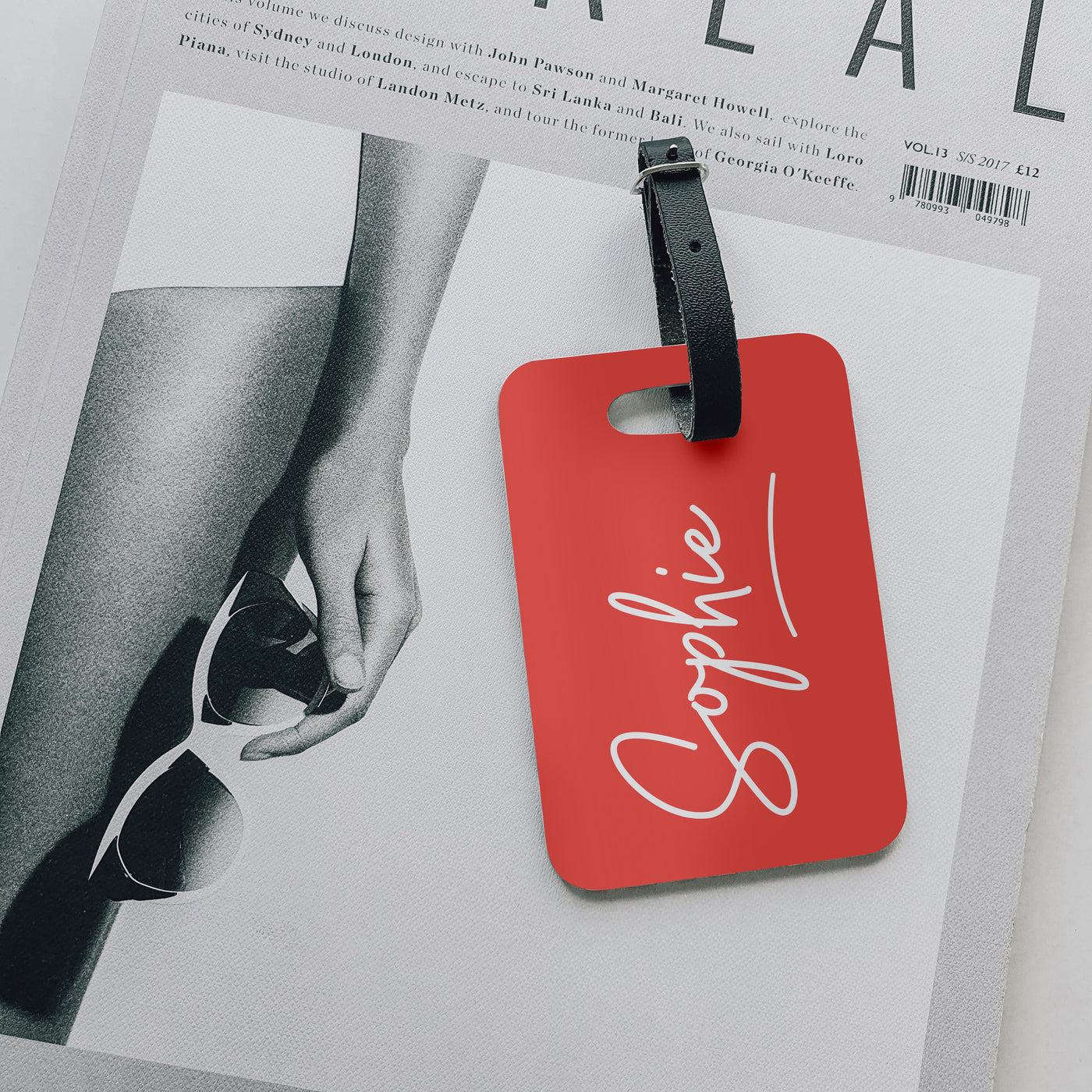 Personalised Luggage Tag | Signature in Watermelon