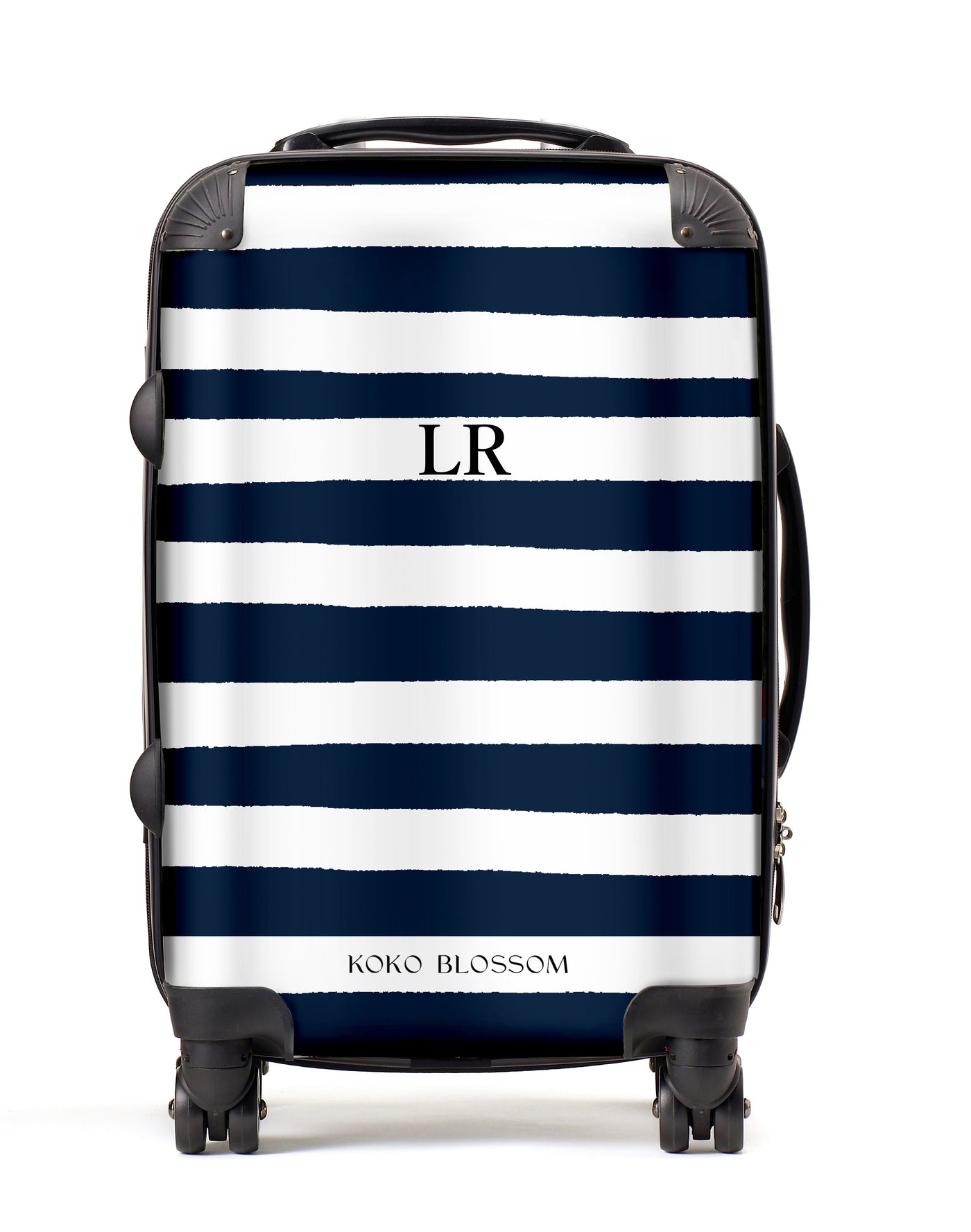 Personalised Suitcase | Sorrento Stripe in Midnight