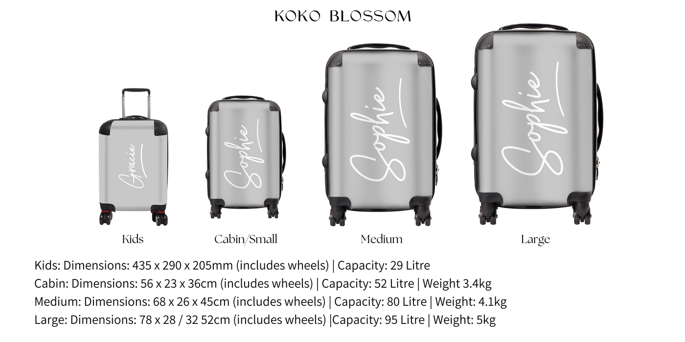 Personalised Suitcase | Khaki Monogram
