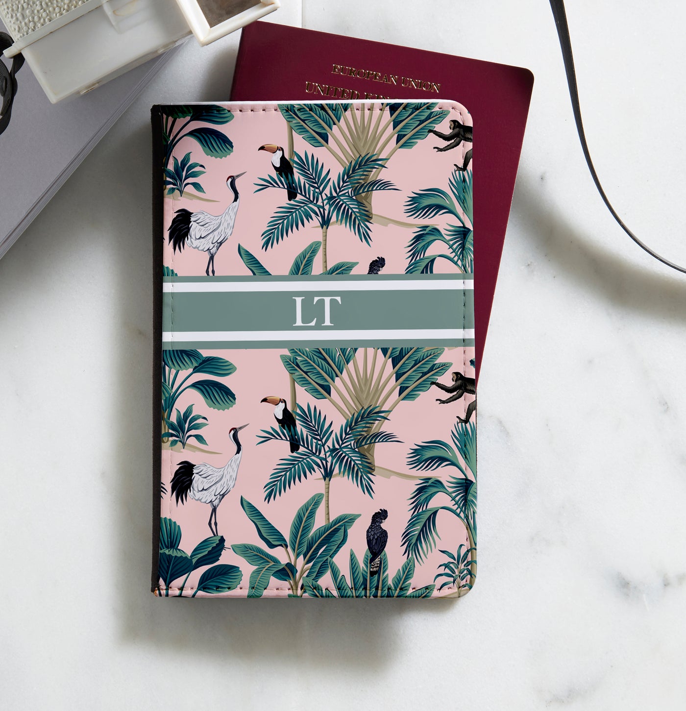 Personalised Passport Holder | Tropical Bird