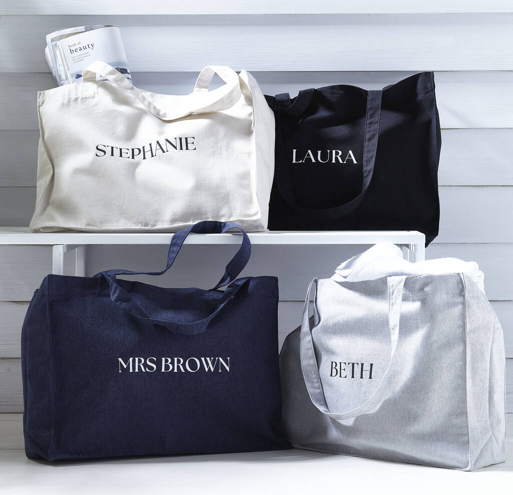 Personalised beach bags uk sale