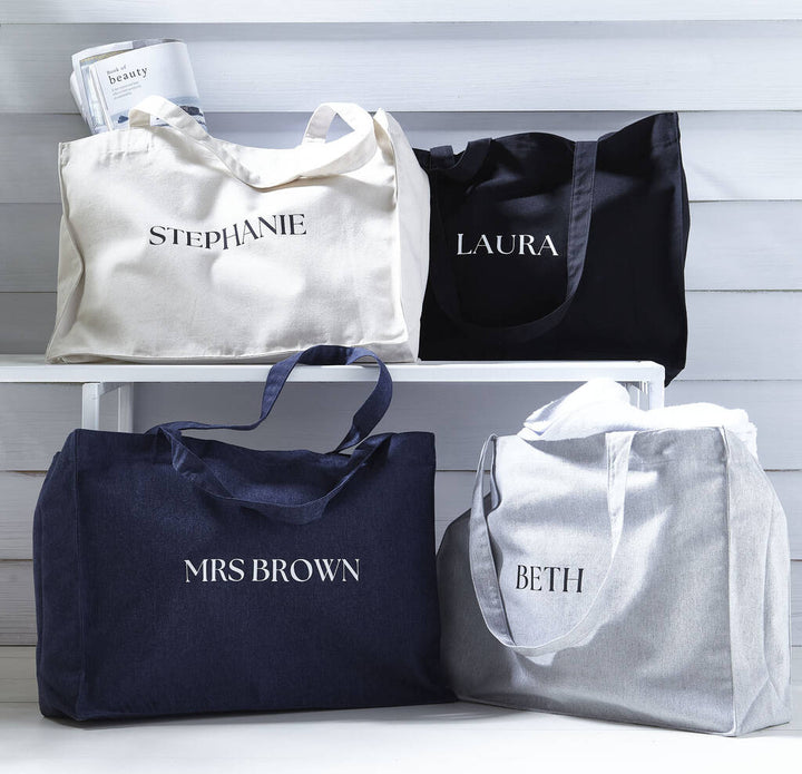 Personalized large tote bags sale